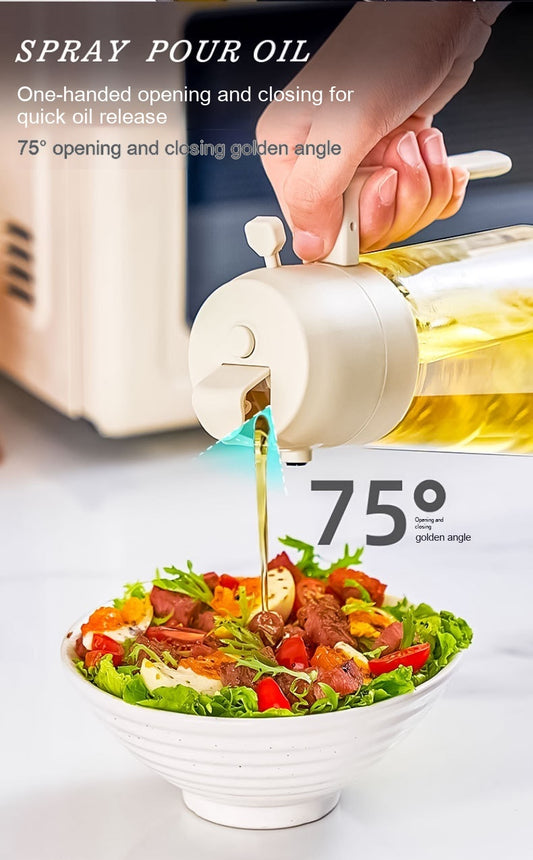 470ML Olive Oil Sprayer Dispenser For Cooking BBQ 2 In 1 Glass Oil Vinegar Soy Sauce Spray Kitchen Oil Bottle For Air Fryer (16,61$-26,88$)